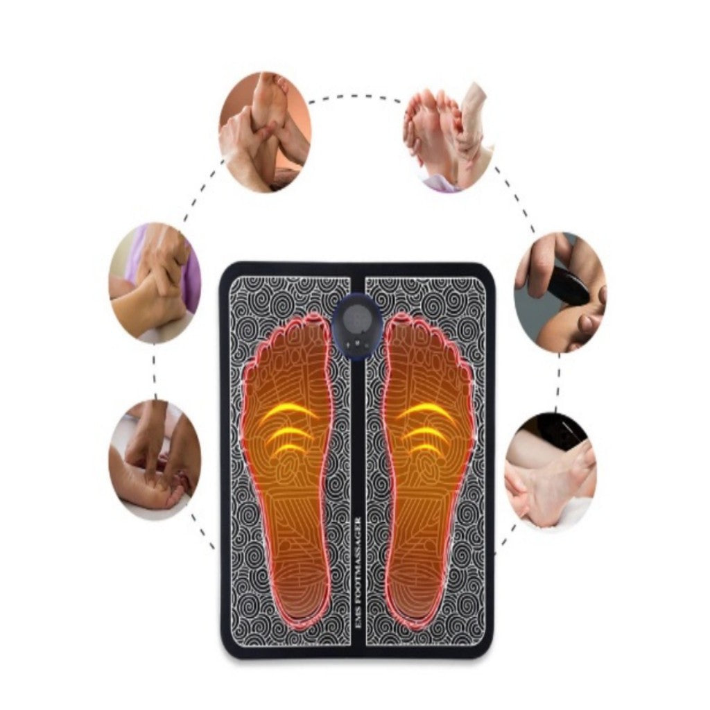 Massageador Elétrico Portátil para Pés – Alívio Imediato da Dor e Relaxamento