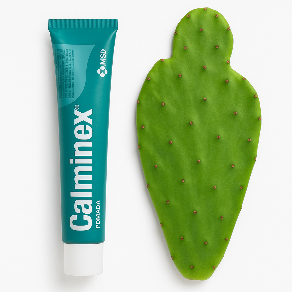 Combo: Pomada Calminex 30g + Palma de Cacto (Sem Espinhos)