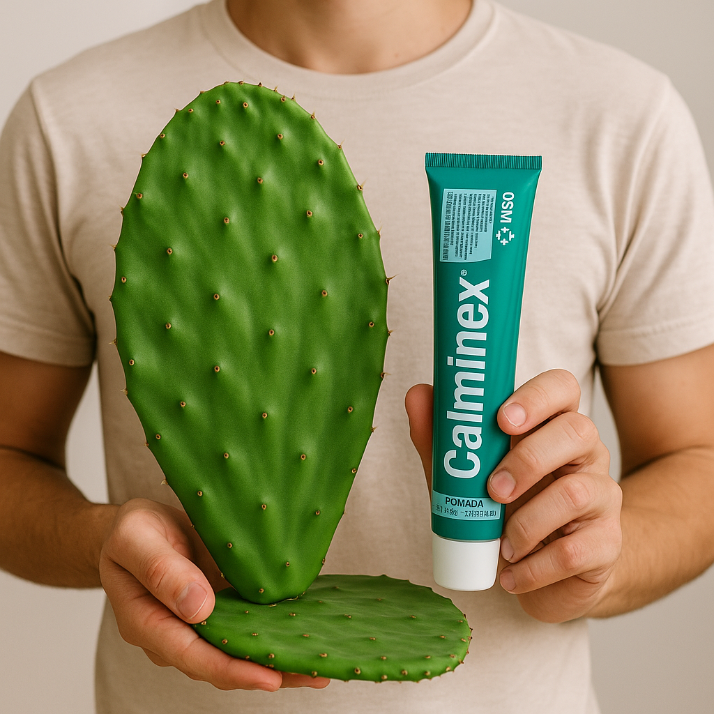 Combo: Pomada Calminex 30g + Palma de Cacto (Sem Espinhos)